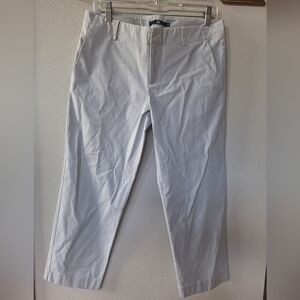 Jarbo Womens Khaki Crop Trouser Pants Stretchy Size 38 (8)